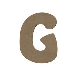 Lettre majuscule G en bois MDF à décorer - 15 cm