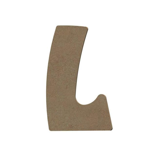 Lettre majuscule L en bois MDF à décorer - 15 cm