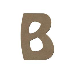 Lettre majuscule B en bois MDF à décorer - 8 cm