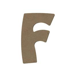 Lettre majuscule F en bois MDF à décorer - 15 cm