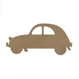 Voiture vintage en bois MDF à décorer - 15 cm