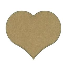 Dessous de plat en bois MDF - Coeur