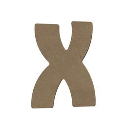 Lettre majuscule X en bois MDF à décorer - 15 cm