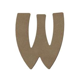 Lettre majuscule W en bois MDF à décorer - 15 cm