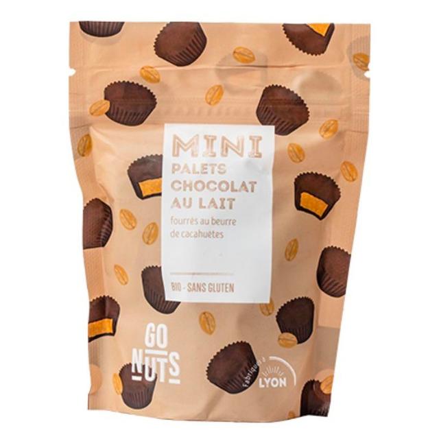 Mini palets chocolat au lait fourrage beurre de cacahuètes 120g