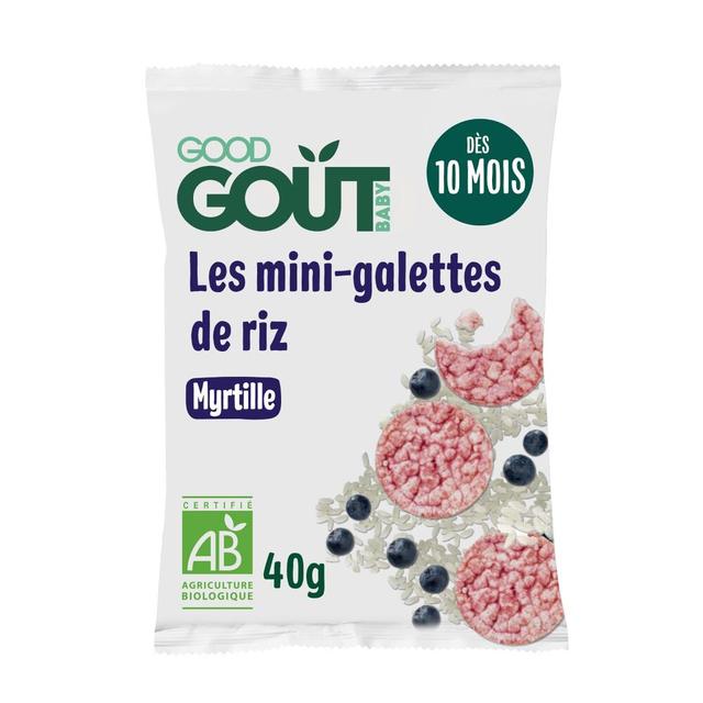 Mini-galette de riz à la myrtille 40g - Dès 10 mois