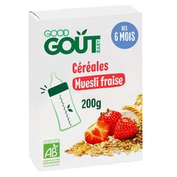 Céréales en poudre muesli fraise 220g - Dès 8 mois