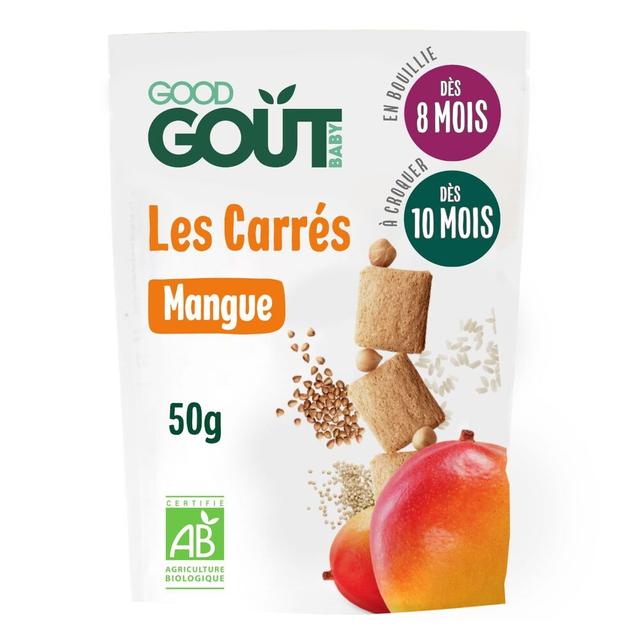 Biscuits carrés à la mangue 50g - Dès 8 mois