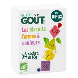 Biscuits formes et couleurs 80g - Dès 10 mois