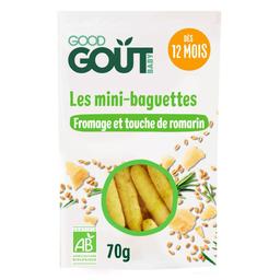 Mini-baguettes au fromage et au romarin 70g - Dès 12 mois