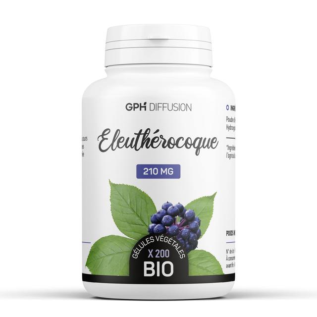 Eleuthérocoque racine biologique 210 mg - 200 gélules végétales