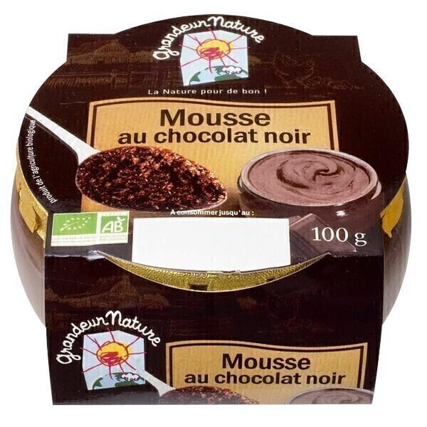 Mousse au chocolat noir 100g