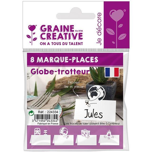 8 marque-places Globe-trotteur