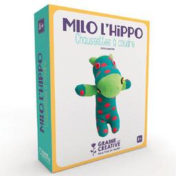 Doudou à faire soi-même - Milo l'Hippo, chaussette à coudre