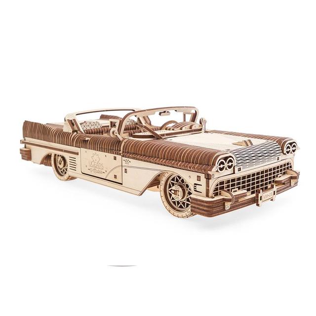 Maquette en bois 3D - Cabriolet américain