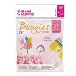 Bougies d'anniversaire licorne à faire soi-même