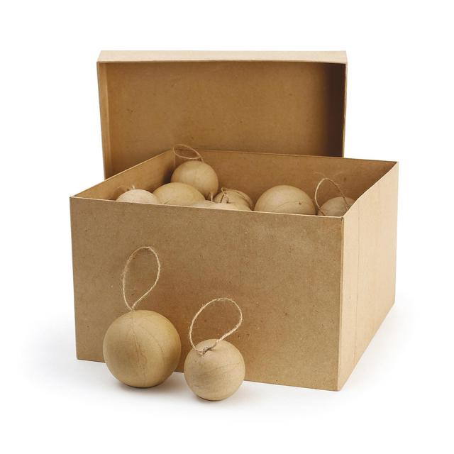 40 boules de Noël en carton à décorer