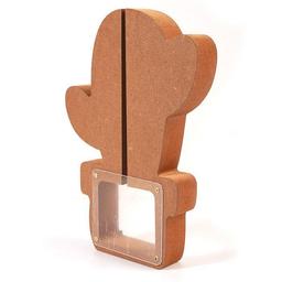 Tirelire Cactus en bois MDF 25 x 18 x 3 cm