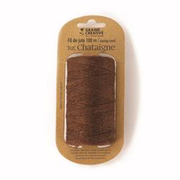 Bobine de fil de jute - Marron - 100 m x 2 mm