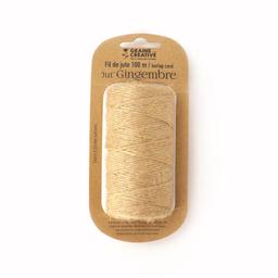 Bobine de fil de jute - Naturel - 100 m x 2 mm