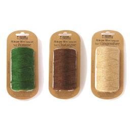 3 bobines de fil de jute 100 m x 2 mm - Nature