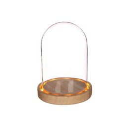 Cloche en verre lumineuse 16,5 cm x Ø 12,5 cm