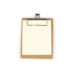 Mini clipboard kraft 13 x 10 cm