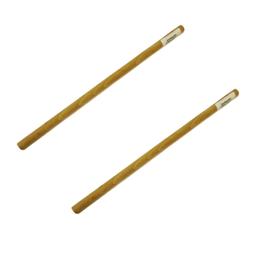 2 tourillons lisses en bois pour tissage mural 30 cm x Ø 12 mm