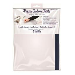 20 feuilles de papier carbone pour textile A4