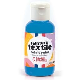 Peinture pour textile 50 ml - bleu cyan