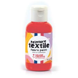 Peinture pour textile 50 ml - rouge