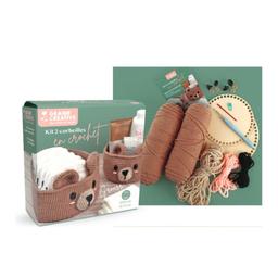 Kit 2 corbeilles oursons en crochet