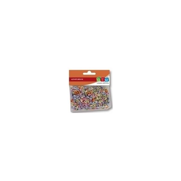 Sachet de 250 perles Alphabet multicolore