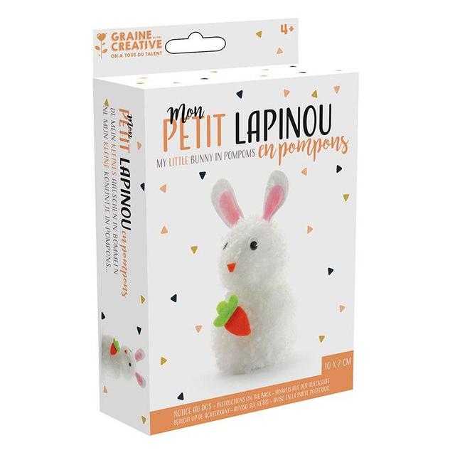 Coffret pompons pour enfants - Mon petit lapin