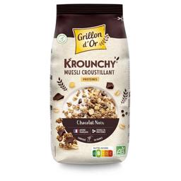 Krounchy chocolat noir riche en protéines 500g