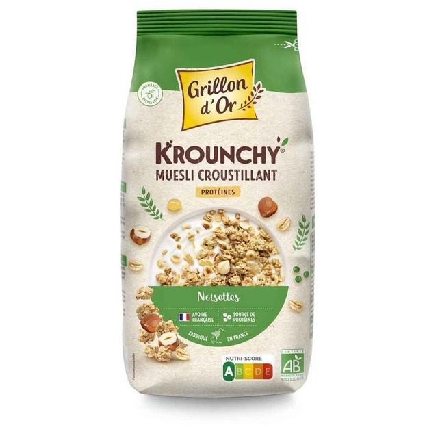 Krounchy noisettes riche en protéines 500g