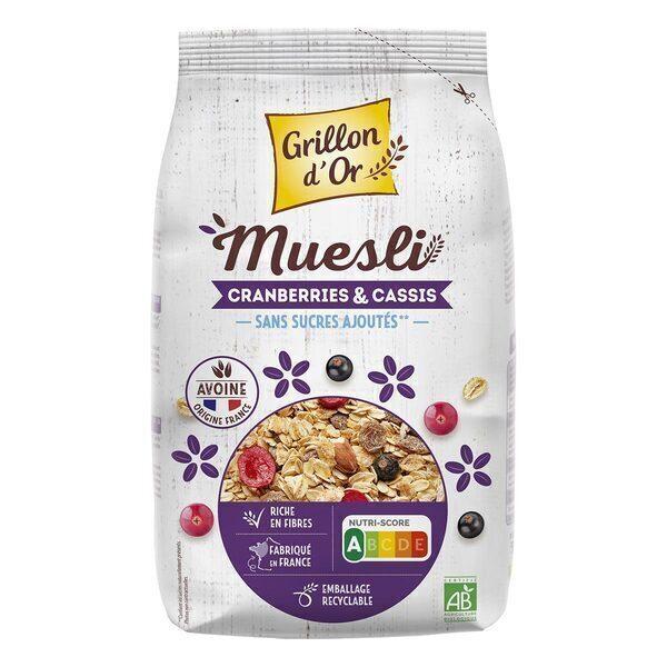 Muesli cranberries cassis 500g