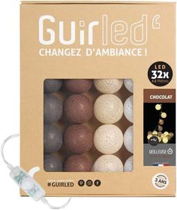 Guirlande boule lumineuse LED USB 32 boules 4,8m - Chocolat