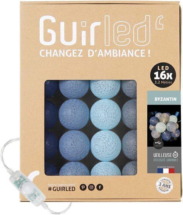 Guirlande boule lumineuse LED USB 16 boules 3,2m - Byzantin