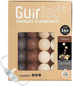 Guirlande boule lumineuse LED USB 24 boules 4m - Chocolat