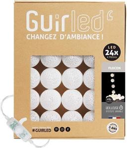 Guirlande boule lumineuse LED USB 24 boules 4m - Flocon