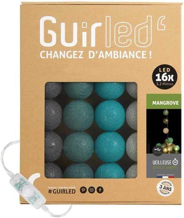 Guirlande boule lumineuse LED USB 16 boules 3,2m - Mangrove