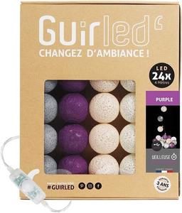 Guirlande boule lumineuse LED USB 24 boules 4m - Purple