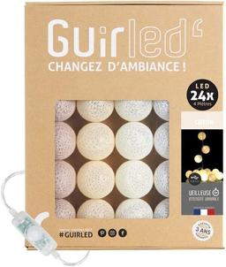 Guirlande boule lumineuse LED USB 24 boules 4m - Coton