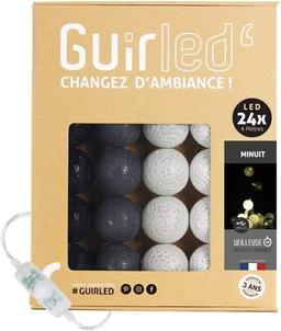 Guirlande boule lumineuse LED USB 24 boules 4m - Minuit