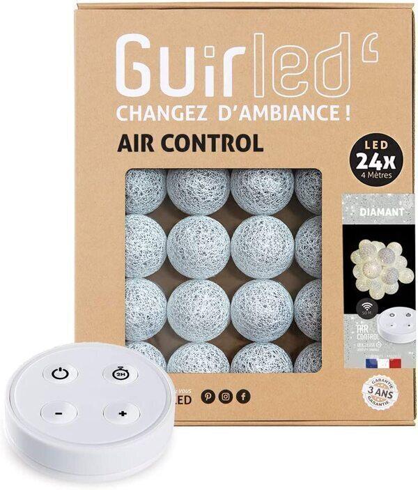 Guirlande boule télécommande LED USB 24 boules 4m - Diamant