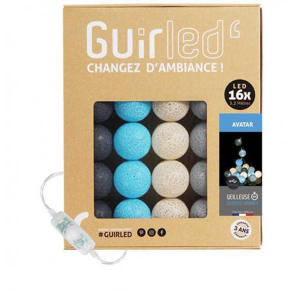 Guirlande boule lumineuse LED USB 16 boules 3,2m - Avatar