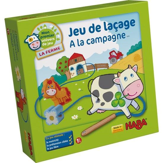 Jeu de laçage à la campagne