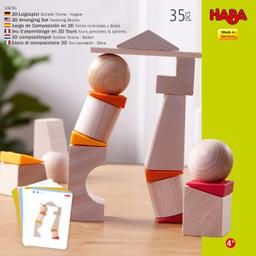 Tours Penchées & Sphères HABA - Jeu D'Assemblage 3D