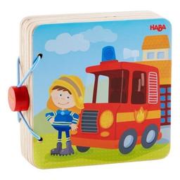 Livre bébé en bois 'Les Pompiers' HABA® - Jouets Haba